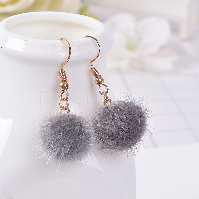 Alloy Polyester Dangle Earrings FS-WG470DC-03-1