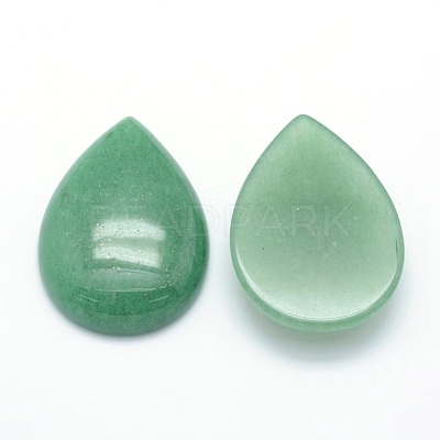 Natural Green Aventurine Cabochons G-P393-G08-1
