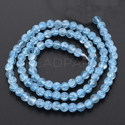 Crackle Glass Beads Strands X-GLAA-S192-D-006C-1