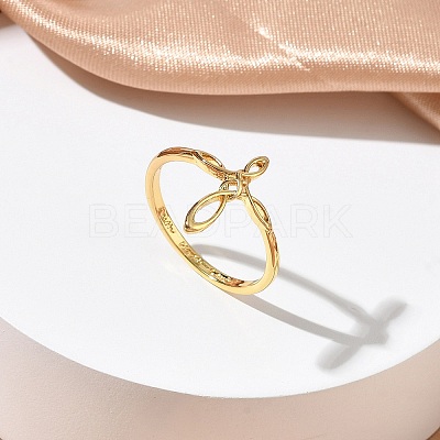 Brass Finger Rings for Women RJEW-K261-07A-G-1