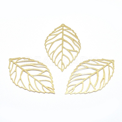Brass Big Pendants X-KK-P155-02G-NR-1