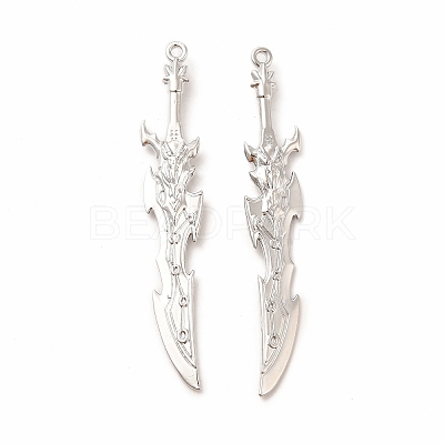 Rack Plating Alloy Big Pendants PALLOY-E025-30P-1