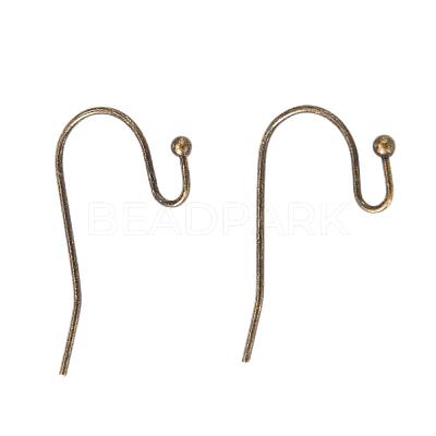 Antique Bronze Brass Hook Ear Wire X-J0JQN-NFAB-1