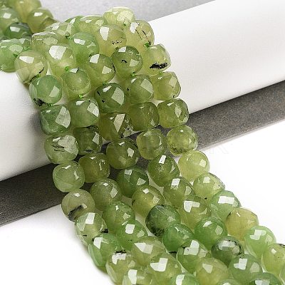 Natural Prehnite Beads Strands G-H028-A05-01-1