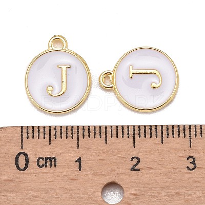 Golden Plated Alloy Charms LS-X-ENAM-S118-01J-1