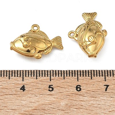 304 Stainless Steel Pendants STAS-P446-13B-G-1