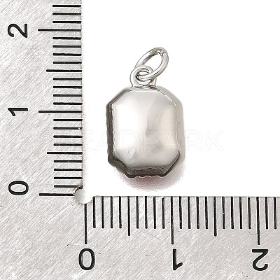Brass Glass Pendants KK-N289-14P-02-1