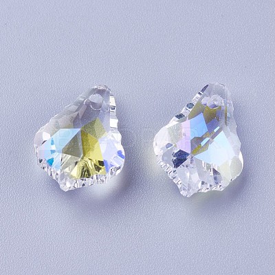 Faceted Glass Pendants GLAA-F068-C27-01-1