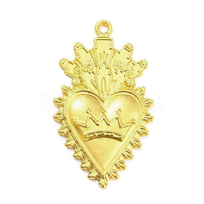 Alloy Rhinestone Settings Pendant PALLOY-H132-02G-05-1