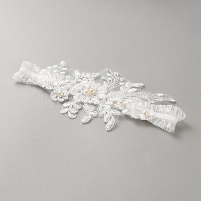 Flower Polyester Garter Leg Ring Sets DIY-WH0888-340B-1