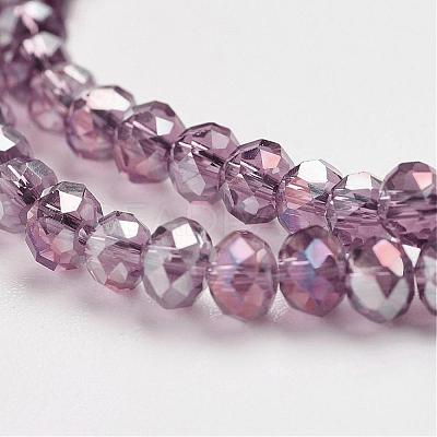 Electroplate Glass Beads Strands EGLA-D020-3x2mm-81-1