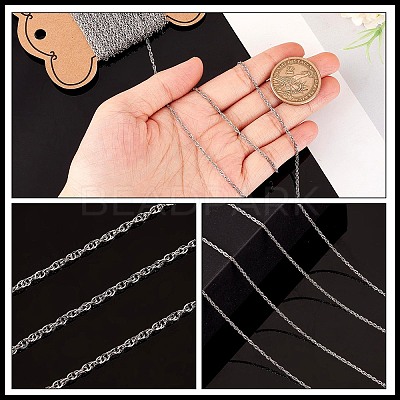 304 Stainless Steel Rope Chains CHS-SC0001-02P-1