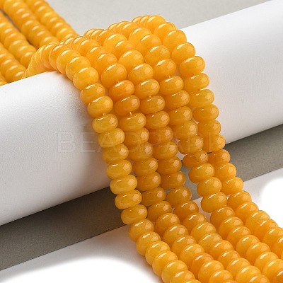 Natural White Jade Beads Strands G-E507-01V-1