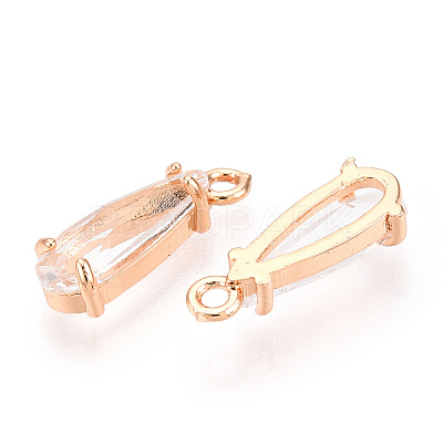 Faceted Glass Pendants GLAA-T010-004J-1