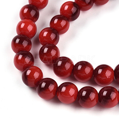 Baking Paint Glass Beads X1-DGLA-N012-8mm-10-1