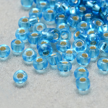 6/0 Grade A Round Glass Seed Beads SEED-Q007-4mm-F45-1