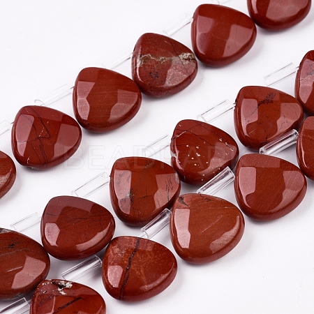 Natural Red Jasper Beads Strands G-G821-11A-1