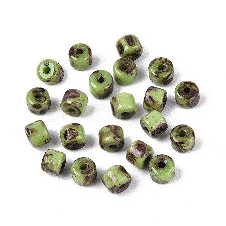 Baking Paint Glass Seed Beads SEED-N009-02D-1