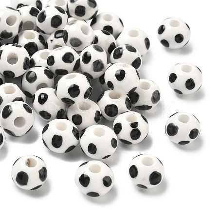 Handmade Porcelain European Beads PORC-C009-01F-1