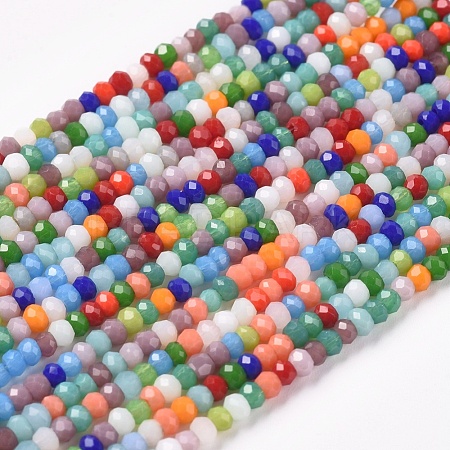 Imitation Jade Glass Beads Strands GLAA-E415-01A-1