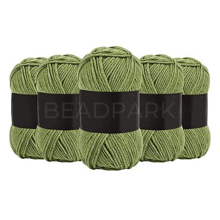 5Pcs Polyester Yarn for Knitting & Crochet YCOR-SZ0001-03P-1