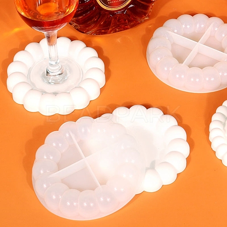 DIY Flower Cup Mat Silicone Molds DIY-E055-34-1