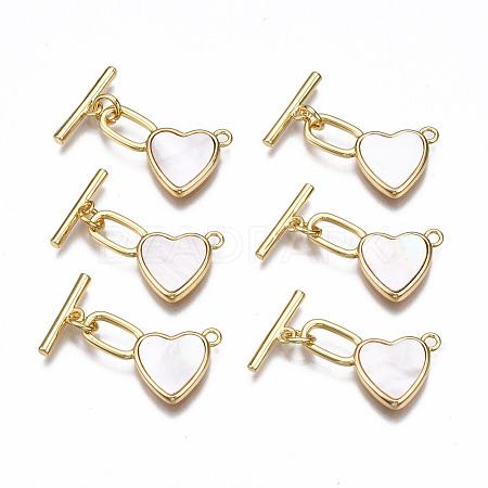 Brass Toggle Clasps KK-T063-88G-NF-1