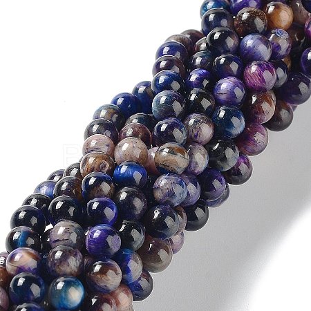 Natural Rainbow Tiger Eye Beads Strands G-NH0002-A01-A03-1