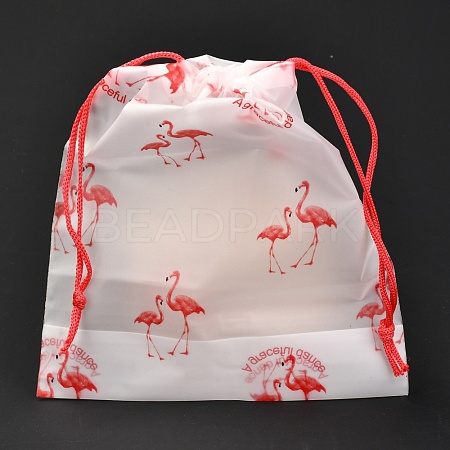 Plastic Frosted Drawstring Bags ABAG-M003-01A-02-1