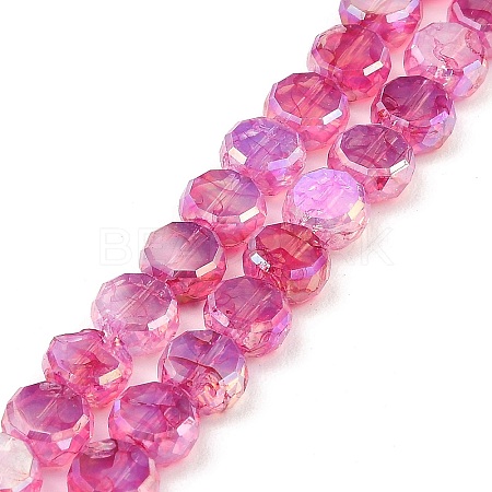 Imitation Jade Glass Beads Strands GLAA-P058-05A-01-1