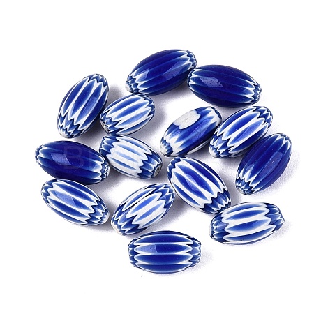 Handmade Millefiori Glass Barrel Beads LS-LA-N002-03E-1