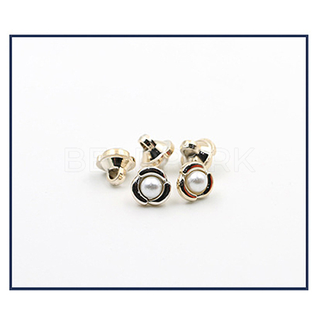 Plastic Shank Buttons BUTT-WH0012-18-1