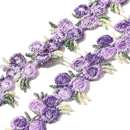 Flower Polyester Trim Ribbon OCOR-GF0001-17C-1