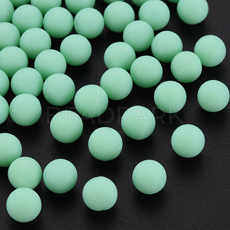 Opaque Acrylic Beads PAB702Y-B01-06-1