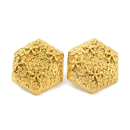 Ion Plating(IP) 304 Stainless Steel Stud Earrings EJEW-H013-03G-1