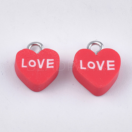 Handmade Polymer Clay Charms CLAY-S091-92-1