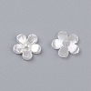 Scrapbooking Flower Acrylic Pearl Cabochons Flat Back Embellishments for Jewelry X-MACR-F028-22-2