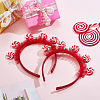 Cloth Lollipop Hair Bands for Women Girl OHAR-WH0021-89A-4