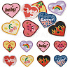 Heart Polyester Computerized Embroidery Cloth Iron on/Sew on Patches PATC-TAC0011-01-1
