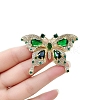 Alloy Rhinestone Butterfly Brooch PW-WG1B29C-01-3