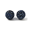 Chunky Resin Rhinestone Bubblegum Ball Beads RESI-M011-11-3