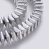 Electroplated Non-magnetic Synthetic Hematite Bead Strand G-E495-08B-1