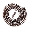 Baking Paint Transparent Glass Beads Strands DGLA-N011-4mm-09-2