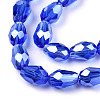 Electroplate Glass Beads Strands EGLA-R008-6x4mm-8-3