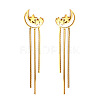 304 Stainless Steel & Shell Stud Earrings for Women WG2C931-01-4