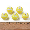 Opaque Striped Acrylic Beads MACR-S373-27B-06-3