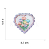Computerized Embroidery Cloth Self-adhesive/Sew on Patches HEAR-PW0002-102A-05-1