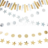 5Pcs 5 Style Paper Garlands AJEW-PH0004-58-7