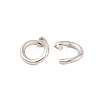 Tarnish Resistant 304 Stainless Steel Open Jump Rings STAS-R049-6x1mm-3