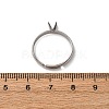 304 Stainless Steel Cuff Ring Components STAS-D372-01P-03-3